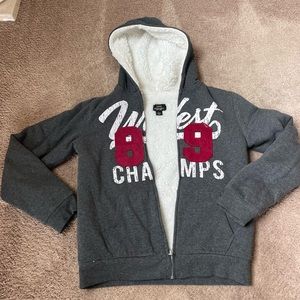 NWOT Lee sherpa lined fleece zip hoodie jacket youth large